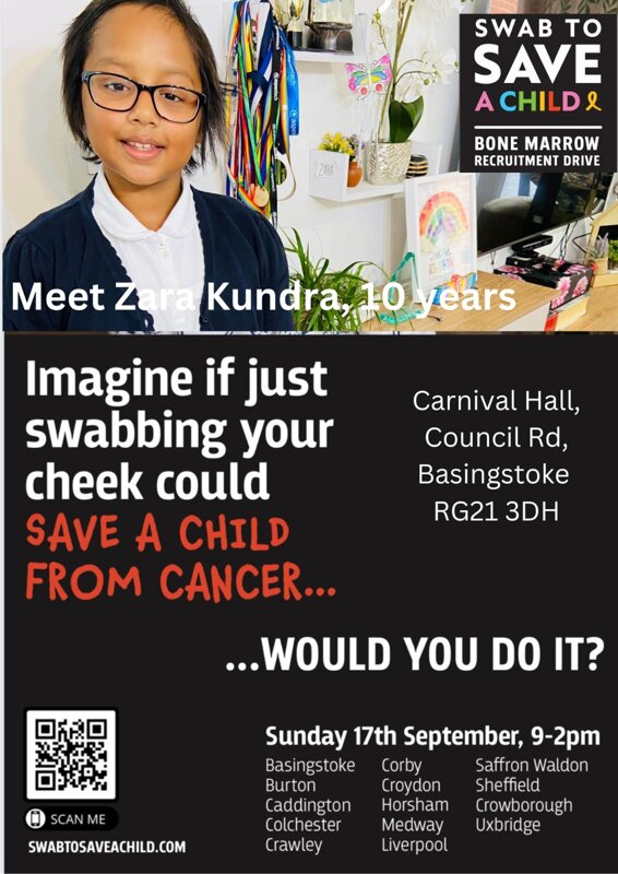 Image of Swab To Save A Child - Bone Marrow Recruitment Drive