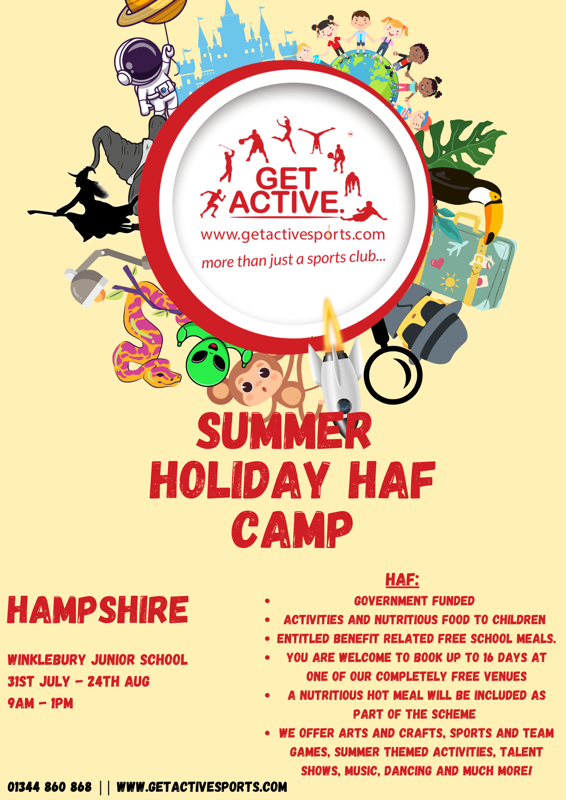 Image of Get Active Summer Holiday HAF Camp