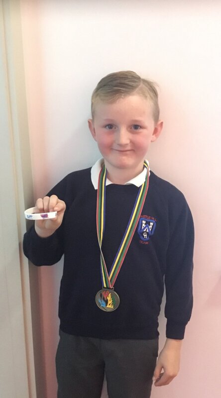Image of Liam represents CHPS in the National Schools Biathle Championships