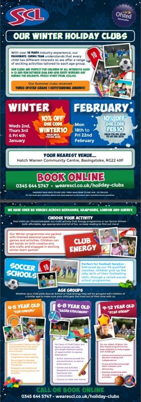 Image of SCL Winter Holiday Camps Flyer