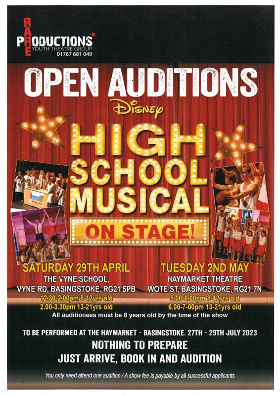 Image of Open Auditions for High School Musical