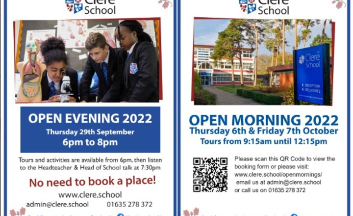 Image of Clere School - Open Days & Evening