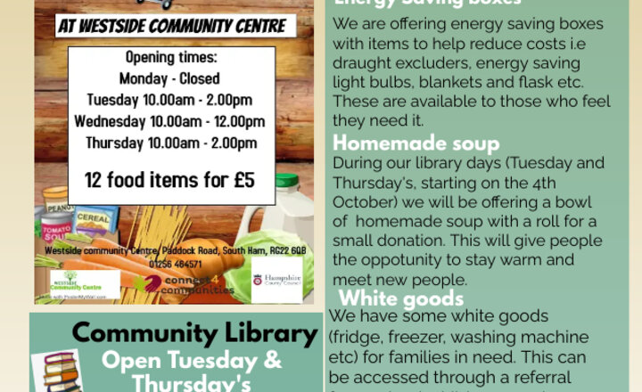 Image of Westside Community Centre Newsletter